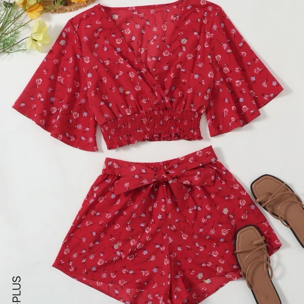 Shein floral set